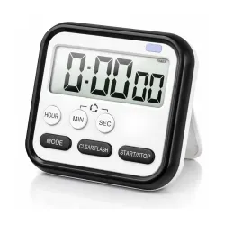 Loud Digital Alarm Clock Magnetic Retractable Stand Compact Study Timer for Students