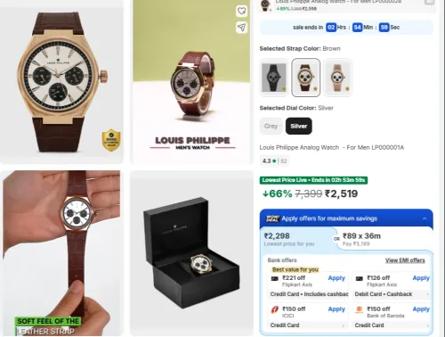 Image of Louis Philippe Analog Watch - For Men