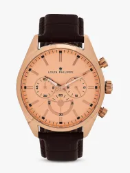 Louis Philippe Chronograph Rose Gold Dial Analog Watch Analog Watch - For Men