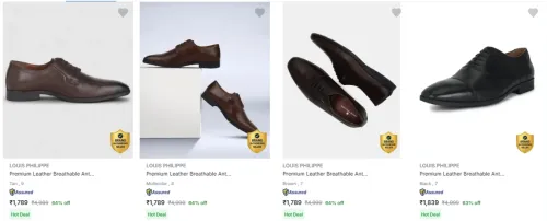 Image of Louis Philippe Men’s Formal Shoes at minimum 60% Discount