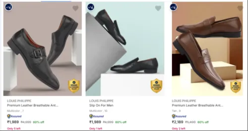 Image of LOUIS PHILIPPE Men’s Formal Shoes at minimum 60% Discount