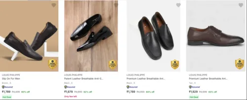 Image of Louis Philippe Men’s Formal Shoes at minimum 60% Discount