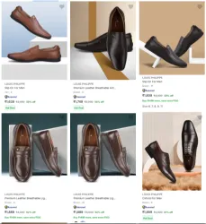 Louis Philippe Men’s Formal Shoes @ Minimum 50% Discount