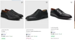 Louis Philippe Men’s Formal Shoes @ Minimum 70% Discount