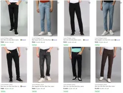 Louis Philippe mens jeans at 61% discount 