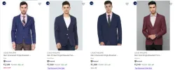 LOUIS PHILIPPE Mens Readymade Blazers  minimum 60% Discount