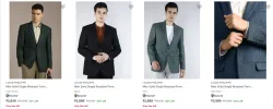 LOUIS PHILIPPE Mens Readymade Blazers at minimum 50% Discount