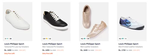 Image of Louis Philippe Men's Shoes at minimum 70% Discount