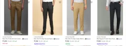 Louis Philippe Mens Trousers upto 53% Discount
