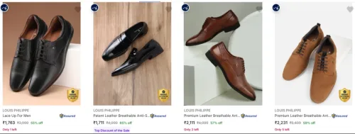 Image of Louis Philippe Shoes up to 66% Discount