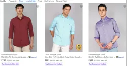 Louis Philippe Sport Casual Shirts Minimum 64% Discount