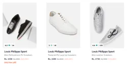 Louis Philippe Sport Mens Shoes at Minimum 60% Discount