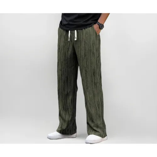 Image of LOUIS SENSE Men's Casual Trouser Pants Comfortable Regular Fit