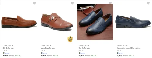 Image of LOUIS STITCH Men’s Formal Shoes at minimum 70% Discount