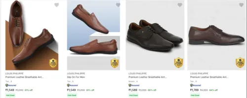 Image of Louis Philippe Men’s Formal Shoes at minimum 60% Discount