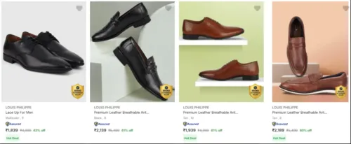 Image of Louis Philippe Men’s Formal Shoes At Minimum 60% Discount