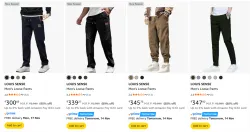 LOUIS SENSE Mens Loose Pants upto 90% Discount