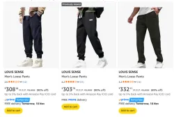 LOUIS SENSE Mens Loose Pants upto 90% Discount | Starting at ₹303