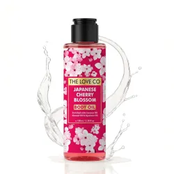 The Love Co Japanese Cherry Blossom Body Oil with Coconut, Almond & Squalane Oil