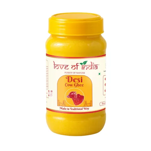 Image of Love of India Desi Cow Ghee 1 Litre | Crafted using Traditional Indian Method | Danedar, Natural & Pure Cow Ghee | Ideal
