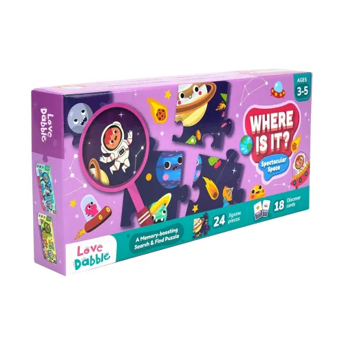 Image of LoveDabble Outer Space Jigsaw Puzzles for Kids