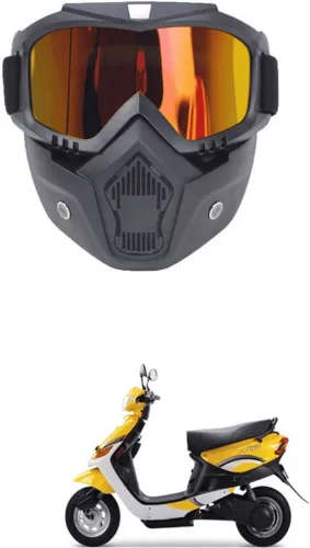 Image of Lovmoto Motorcycle Protective Goggles with Face Mask