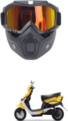 Lovmoto Motorcycle Protective Goggles with Face Mask