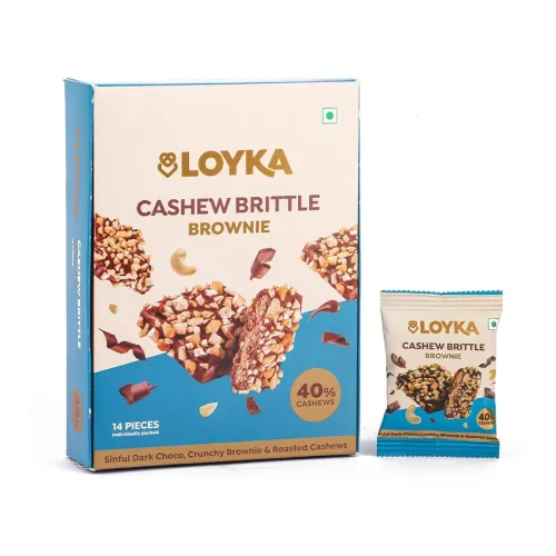Image of Loyka Cashew Brittle Brownie Box – 14 pcs