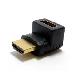 LS LAPSTER Gold Plated HDMI Male to Female Converter Connector Adapter 90 Degree L Shape