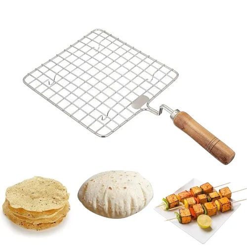 Image of LSARI Steel Size Square Papad Roaster Chapati 