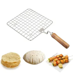 LSARI Steel Size Square Papad Roaster Chapati