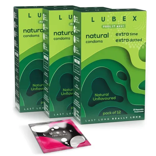 Image of Lubex 6 in 1 Extra Time 36 Condom