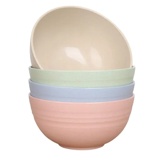 Image of Luckyzone Unbreakable Cereal Bowls Set Of 4 800 Ml