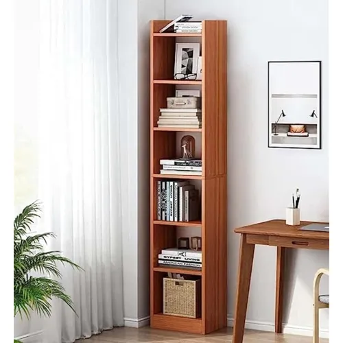 Image of Lukzer 6 Layer Engineered Wood Bookshelf 