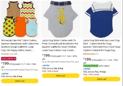 Lulala Dog Shirts Starting @ ₹199