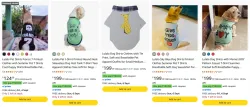 Lulala Pet Shirts Starting @ ₹121