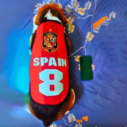 Lulala Pet Shirts Spain Printed Clothes with Summer Pet T Shirts