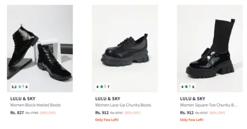 Image of Lulu And Sky Boots at Minimum 89% Discount