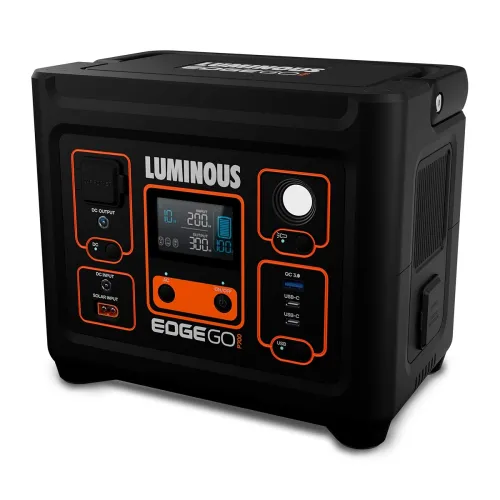 Image of Luminous Edge GO P700 Portable Power Station | 500W Output | 288 Wh | Fast Charging | Powers Multiple Devices | For Camp