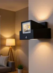 LUMINX Uplight Wall Lamp With Bulb