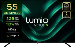 Lumio Vision 9 139 cm (55 inch) Ultra HD (4K) Mini LED Smart Google TV 2025 Edition with 4K HDR Dolby Vision + Atmos 100