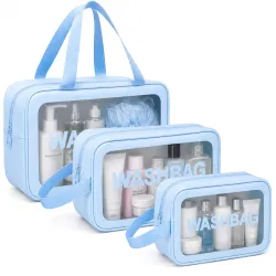 LUMONY® Makeup Pouch Bag PVC Travel Toiletries Organizer Cosmetic Bags Wash Bag Pouch for Travel Kit Toiletry Bag Portab