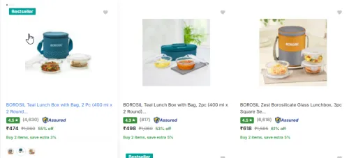 Image of Lunch Box Minimum 50% Discount