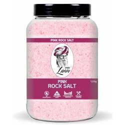 Lunn Pink Rock Salt | 1.5 kg | Himalayan Sendha Namak | Rich in Natural Minerals | No Anti-Caking Agents | Vegan & Glute