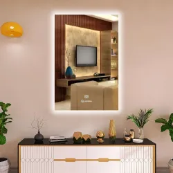 LUPPRA 12 x 18 Touch-Sensor LED Wall Mirror Bathroom Mirror