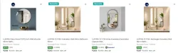 LUPPRA Bathroom Mirrors at minimum 80% Discount