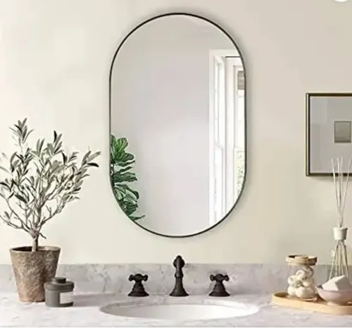 Image of LUPPRA 12 × 18 in Capsule Frameless Wall Mirror 