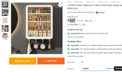 LUPPRA Plastic Bathroom Cabinet Wall