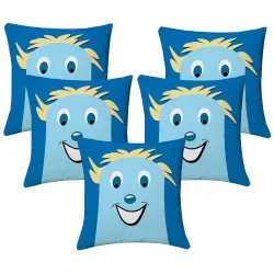 Lushomes Kids Digital Printed Ethnic Cushion Covers 5pcs