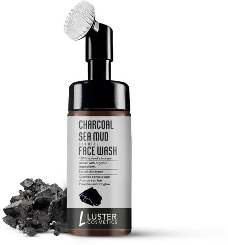 Image of Luster Charcoal Sea Mud Foaming Face Wash 100ml